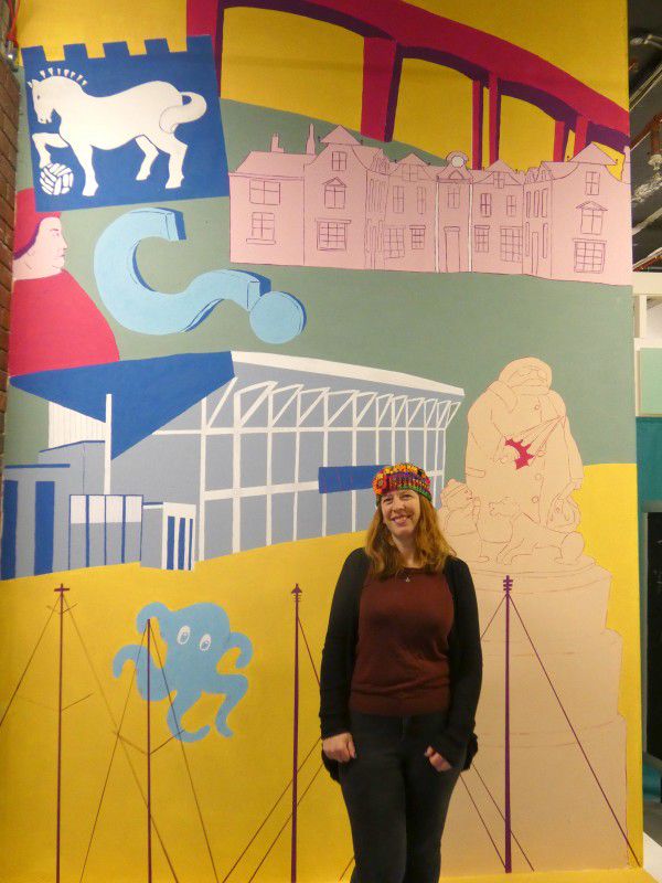 University Of Suffolk Student Completes Mural In Ipswich Retail Hub