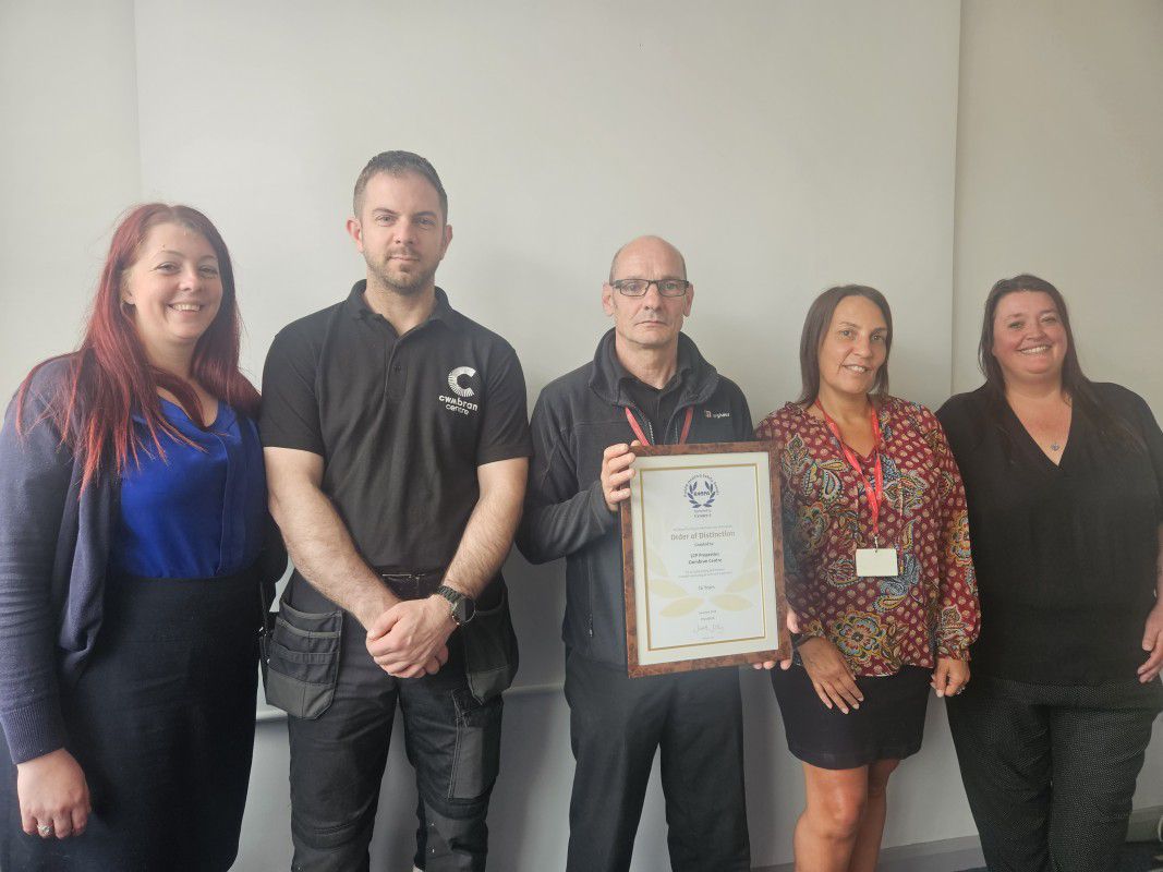 M Cwmbran Awarded POSPA Order of Distinction